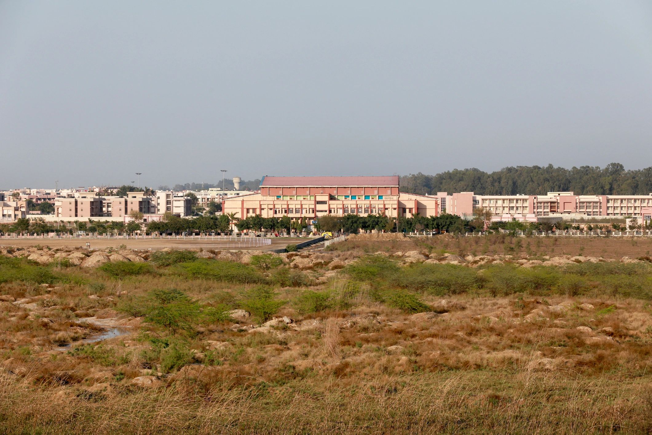 Campus-style educational environment representing the nursing school
